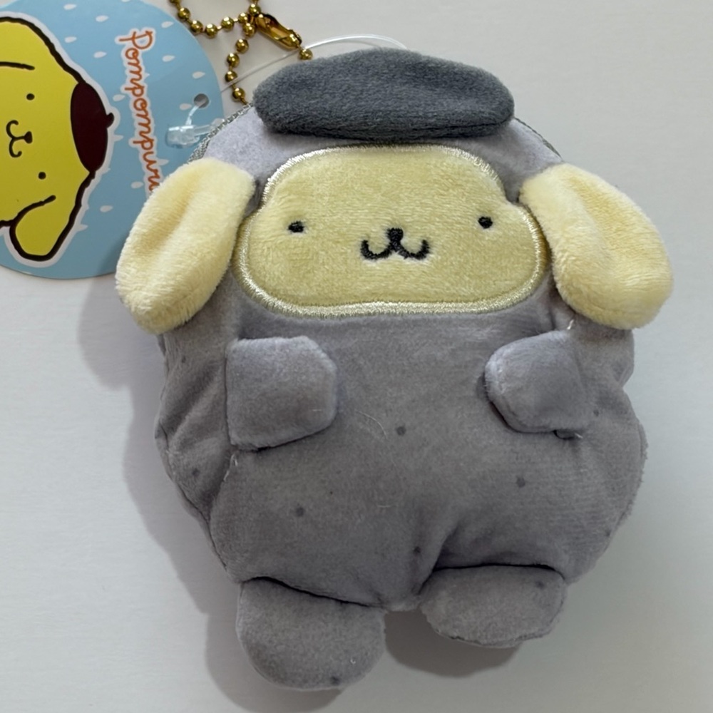 Sanrio Pompompurin Yokai Pouch Plush Keychain